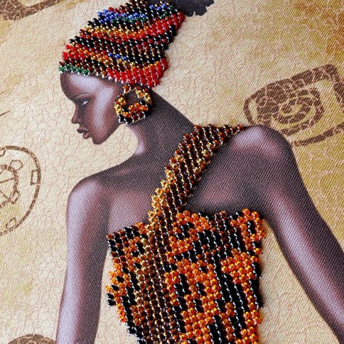 Загадочная африканка, набор для вышивания