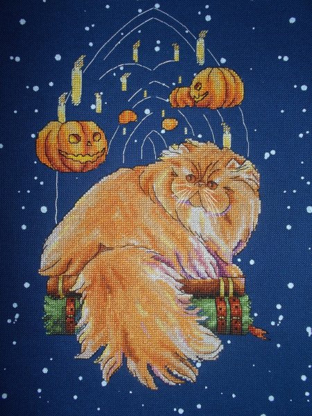 Хэллоуин в Хогвартсе, схема для вышивки