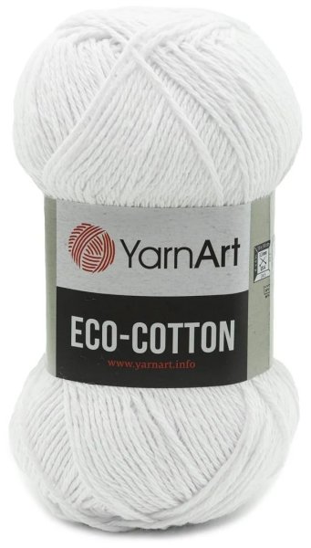 Пряжа YarnArt Eco Cotton, 85% хлопок, 15% полиэстер, 100гр/220м