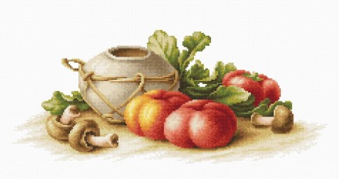 Натюрморт с овощами, набор для вышивания