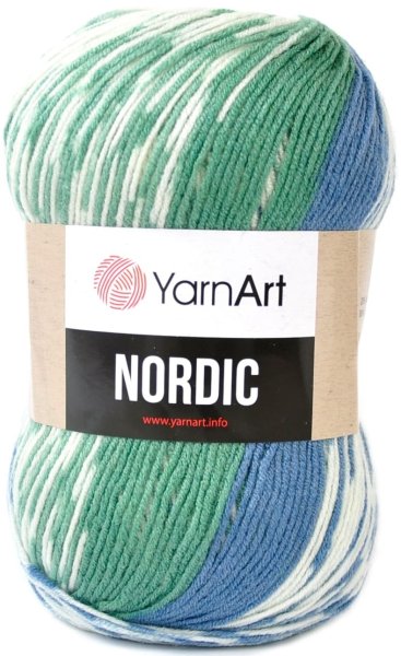 Пряжа YarnArt Nordic, 20% шерсть, 80% акрил, 150гр/510м