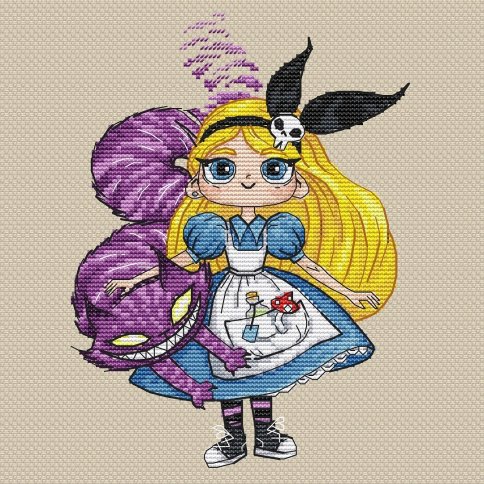 Набор для вышивания Alice in Wonderland (Алиса в Стране Чудес)