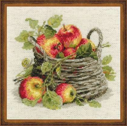 Спелые яблоки, набор для вышивания