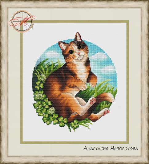 Трехцветная кошка, схема для вышивки, арт. НА-060 Анастасия Неворотова |  Купить онлайн на Mybobbin.ru
