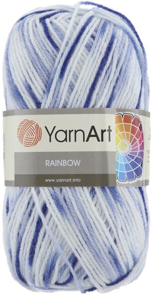 Пряжа поштучно YarnArt Rainbow, 20% шерсть, 80% акрил, 100гр/310м
