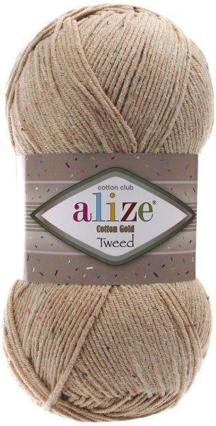 Пряжа Alize Cotton Gold Tweed, 57% хлопок, 40% акрил, 3% полиэстер, 100гр/330м