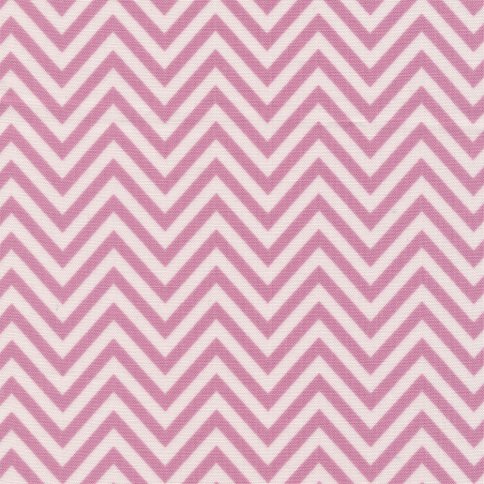 Ткань для пэчворка Peppy, принт зигзаг ярко-розовый