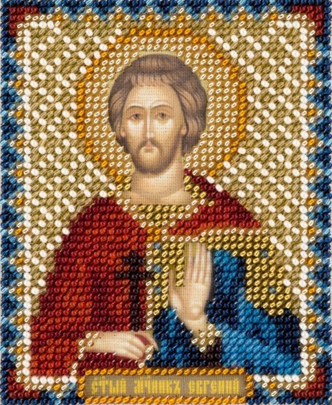 Икона Святого мученика Евгения Севастийского, набор для вышивки 