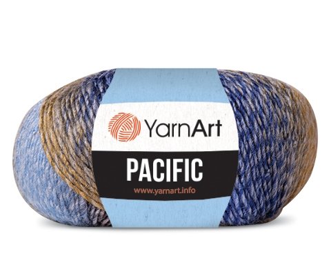 Пряжа YarnArt Pacific, 20% шерсть, 80% акрил, 50гр/200м
