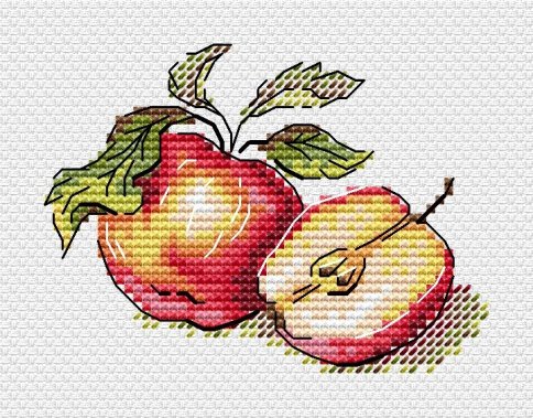Сочные яблочки, набор для вышивания