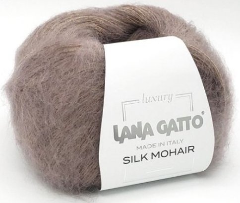 Пряжа Lana Gatto Silk Mohair 75% кидмохер, 25% шёлк, 25г/212м
