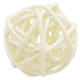 Декоративные шарики плетеные, белые, 2,5 см, 4 шт