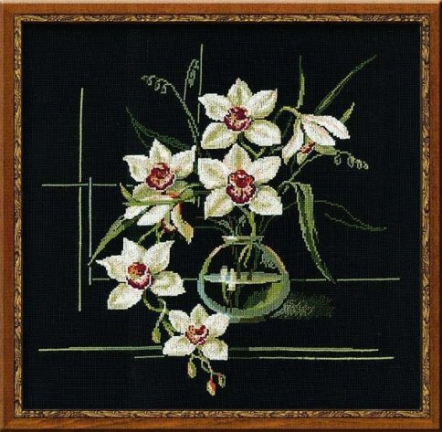 Орхидеи, набор для вышивания