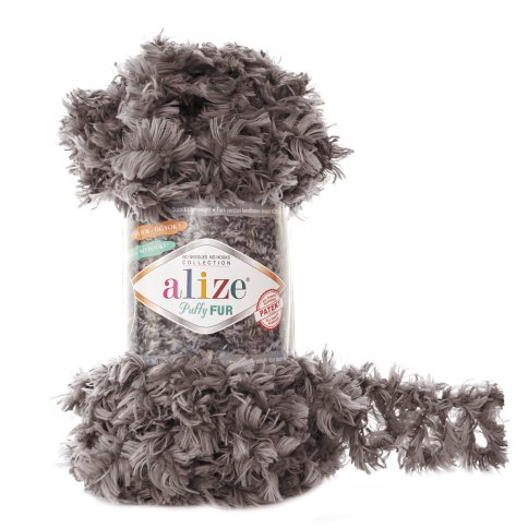 Пряжа Alize Puffy Fur, 100% полиэстер, 100гр/6м