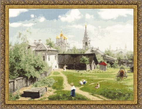 Московский дворик, набор для вышивания