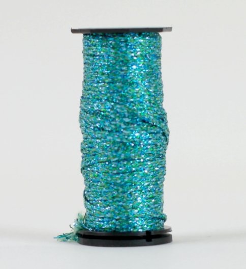 Металлизированная нить Kreinik 1/8" Ribbon, цвет аквамариновый