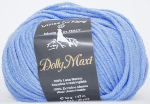Пряжа Laines du Nord Dolly Maxi 100% экстра файн меринос, 50г/87м