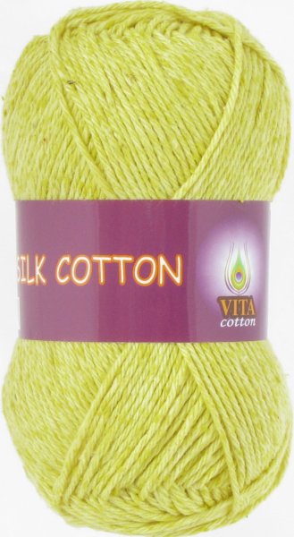 Пряжа Vita Cotton Silk Cotton, 20% шелк, 80% хлопок, 50гр/125м