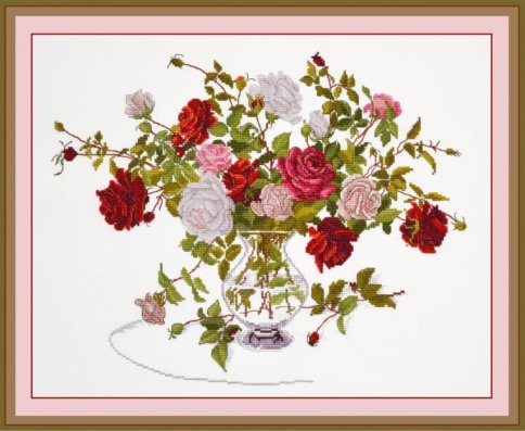 Букет роз , набор для вышивания