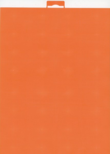 Канва пластиковая, 21х28см, цвет оранжевый