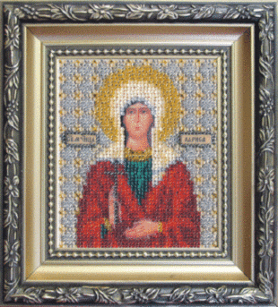 Икона святая мученица Лариса, набор для вышивки