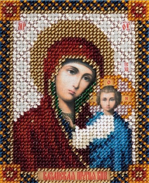 Икона Божией Матери Казанская, набор для вышивки 