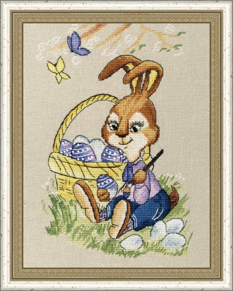 Пасхальный кролик Золотое Руно, набор для вышивания