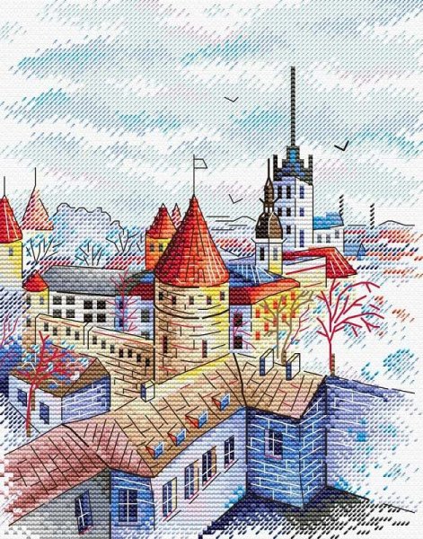 Башни Таллина, набор для вышивания