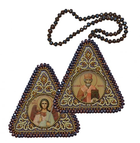 Святой Николай Чудотворец и Ангел Хранитель, набор для вышивания