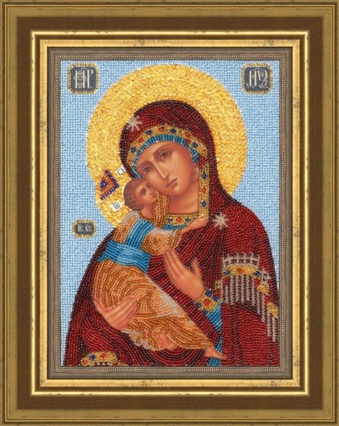Икона Божей Матери "Владимирская", набор для вышивки 