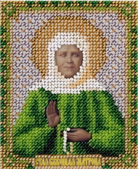 Икона Святой блаженной Матроны Московской, набор для вышивки 