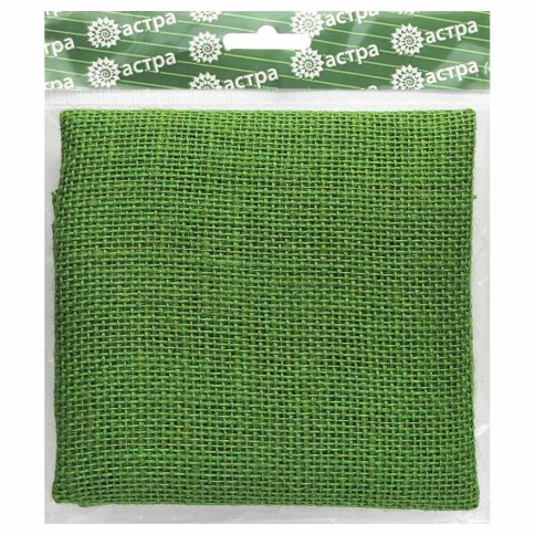 Ткань декоративная, рогожка 2AR113, цвет зеленый