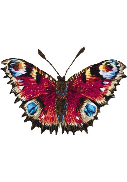 Бабочка Павлиний глаз, набор для вышивания