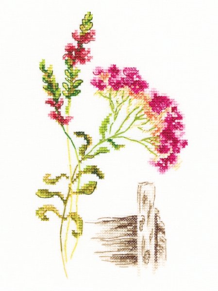 Цветущие травы 2, набор для вышивания