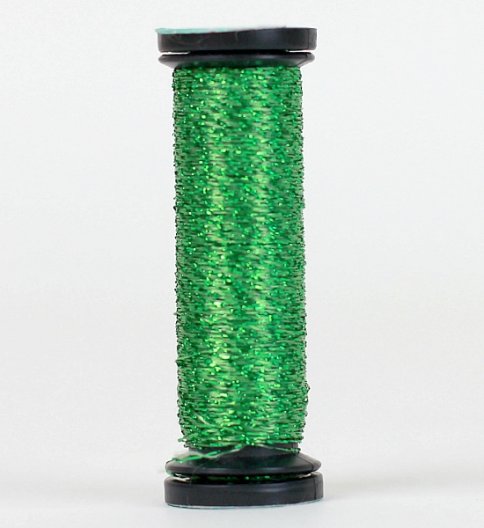 Металлизированная нить Kreinik, цвет зелёный