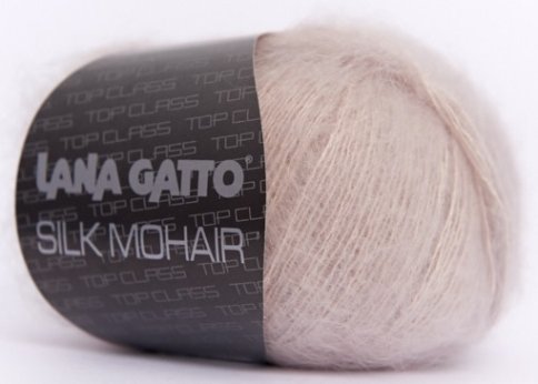 Пряжа Lana Gatto Silk Mohair 75% кидмохер, 25% шёлк, 25г/212м