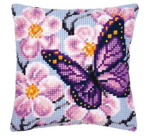 Бабочка и орхидея, набор для вышивания