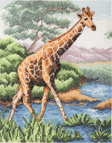 Жираф, набор для вышивания 