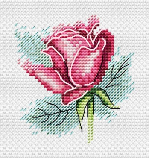Роза, набор для вышивания