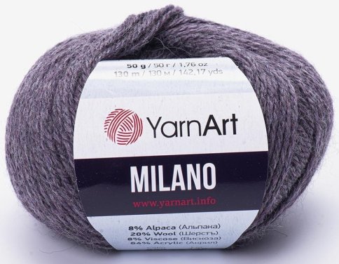 Пряжа YarnArt Milano, 8% альпака, 20% шерсть, 8% вискоза, 64% акрил, 50гр/130м
