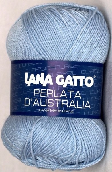 Пряжа Lana Gatto Perlata D Australia 100% мериносовая шерсть экстрафайн, 50г/233м