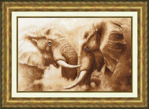 Слоны, набор для вышивания крестом