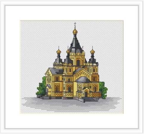 Александро-Невский Новоярмарочный собор, схема для вышивки