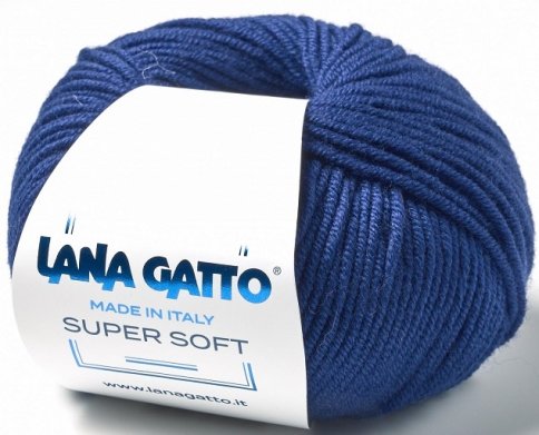 Пряжа Lana Gatto Super Soft 100% мериносовая шерсть экстрафайн, 50г/125м