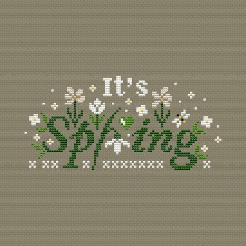 It`s spring, схема для вышивания