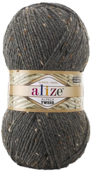 Пряжа Alize Alpaca Tweed, 15% шерсть, 15% альпака, 5% вискоза, 65% акрил, 100гр/250м