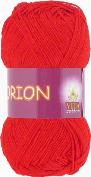 Пряжа Vita Cotton Orion, 77% мерсеризованный хлопок, 23% вискоза, 50гр/170м