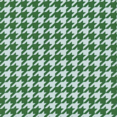 Ткань для пэчворка Peppy, принт гусиная лапка ярко-зеленый