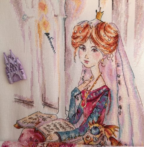 Жила-была принцесса, схема для вышивки