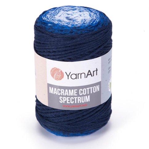 Пряжа YarnArt Macrame Cotton Spectrum, 80% хлопок, 20% полиэстер, 250гр/225м